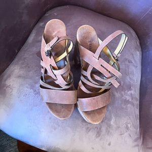 Polo RL Suede Platform Sandals